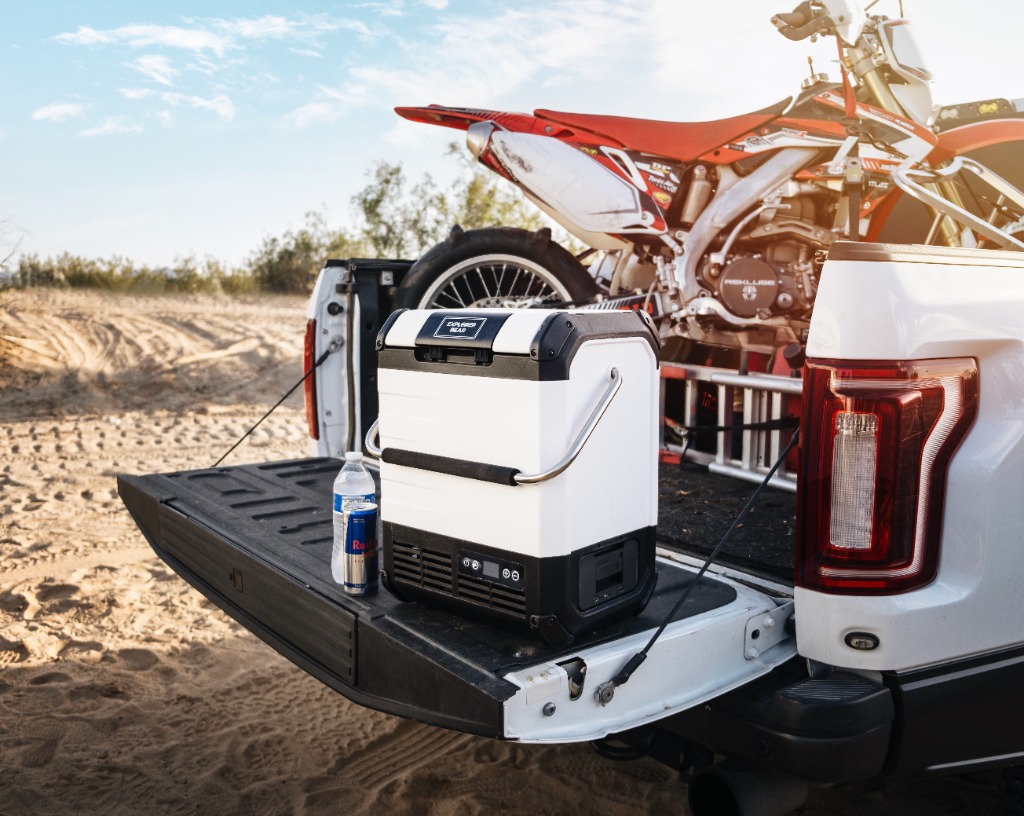 Direct-to-consumer adventure brand rugged product photography in real-world outdoor environment